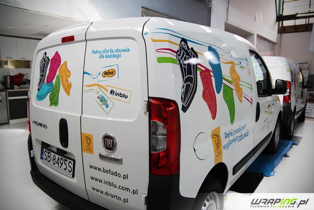 floty samochodów dla befado Bielsko- oklejanie reklamowe